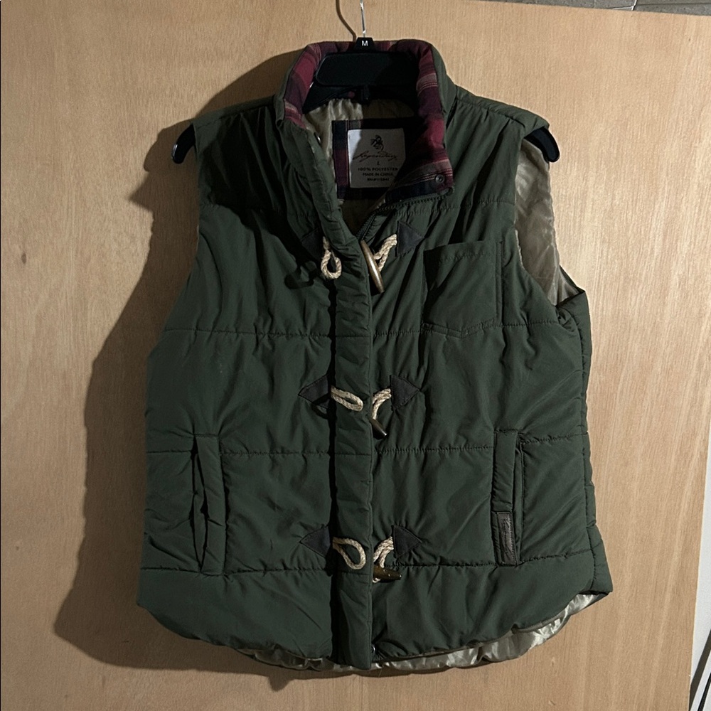Legendary Whitetail Quilted Olive Green Vest